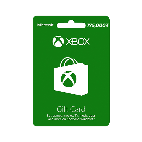 Xbox Gift Card Code $50 175,000₮