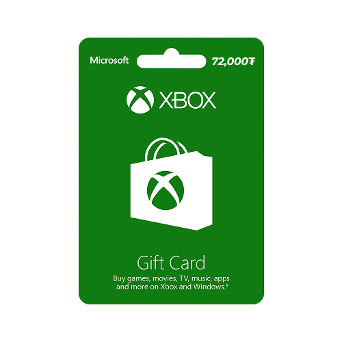 Xbox Gift Card Code $20 72,000₮
