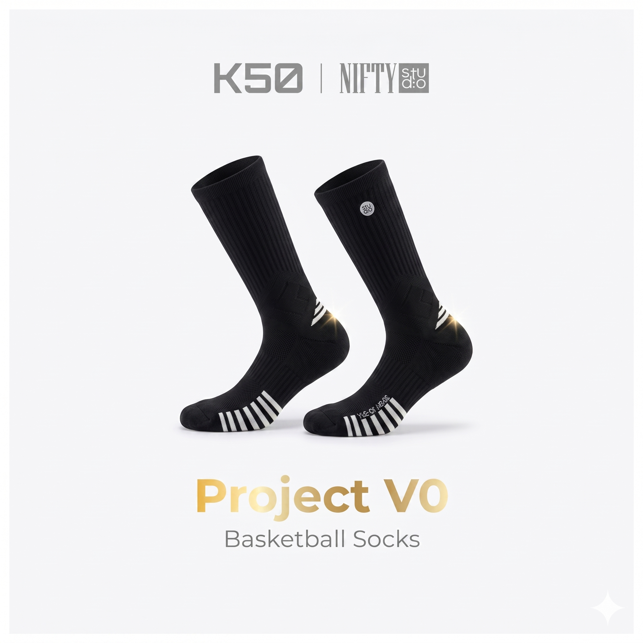 K-50 Premium Sock (Project V0) BLACK