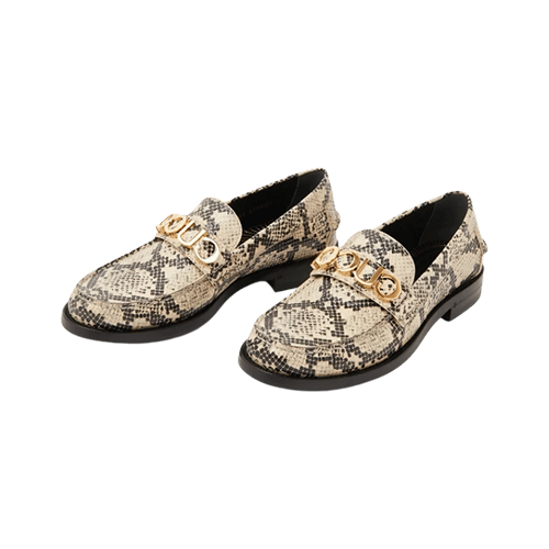 Gucci snake python print loafers snake skin
