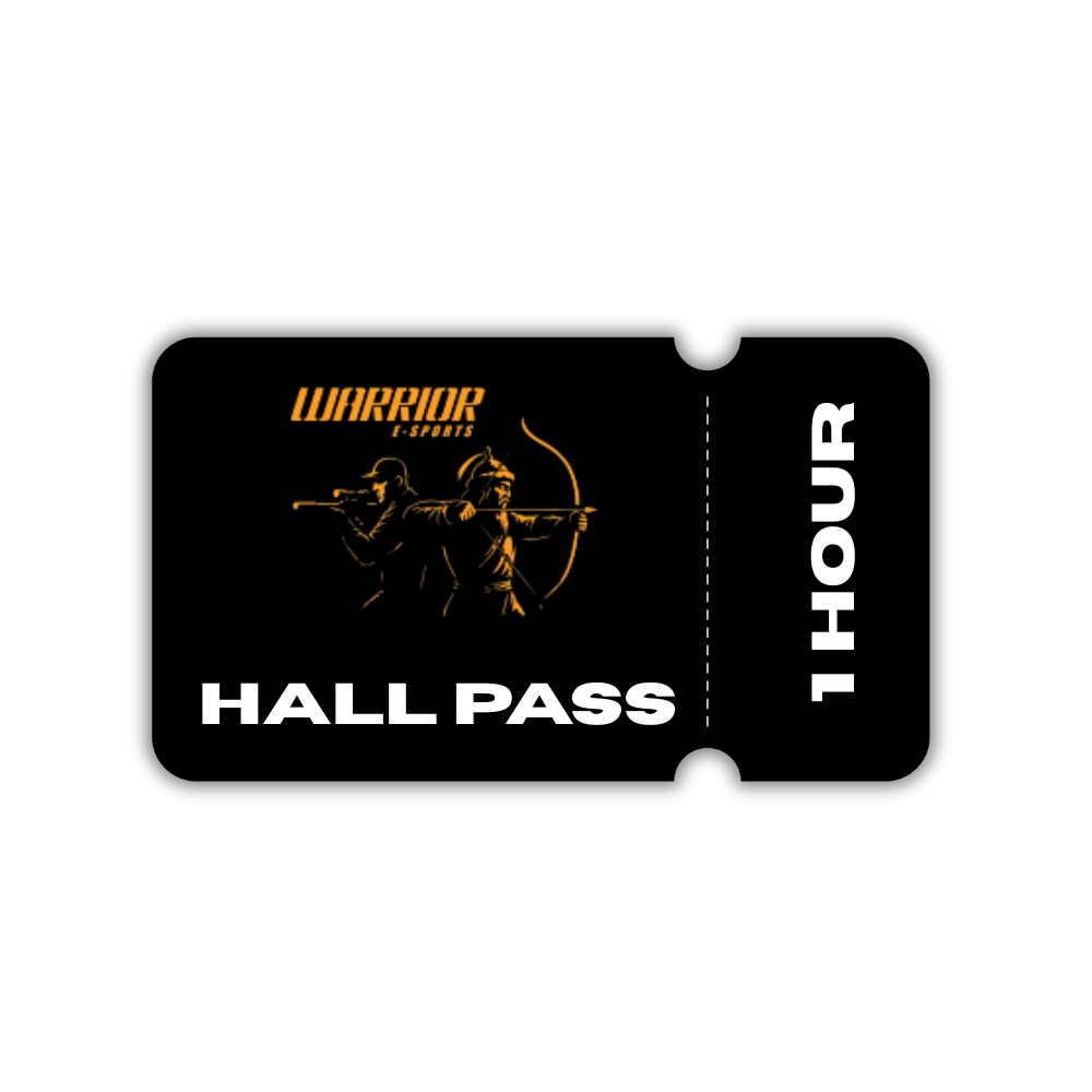 Warrior E-Sports Hall Pass 1 Hour