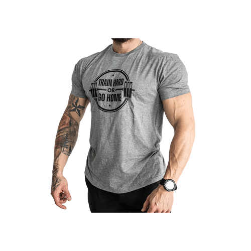 T-SHIRT - Train Hard or Go Home, green