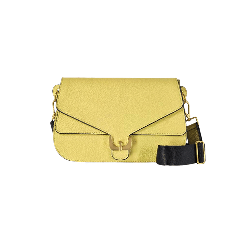 Coccinelle yellow soft leather