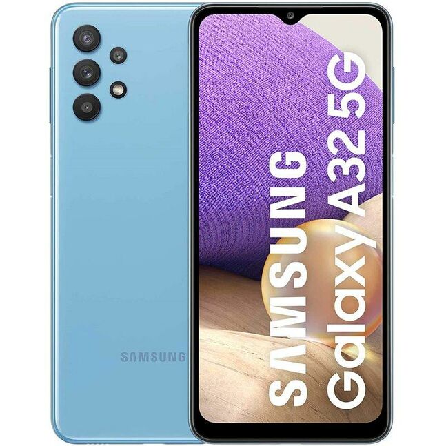 Samsung Galaxy A32 5G SM-A326B/DL Awesome Blue 64GB 4GB RAM Gsm Unlocked  Phone MediaTek MT6853 Dimensity 720 5G 48MP Android, MediaTek Dimensity 720  MT6853V/ZA, 4.00 GiB RAM, 64.0 GB ROM, 1-notch, 6.5