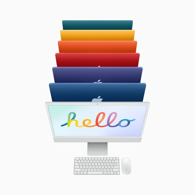 Apple iMac 24 8C M1-Chip 8GB 256GB 8C GPU Blue MGPK3ZA/A - pcmall