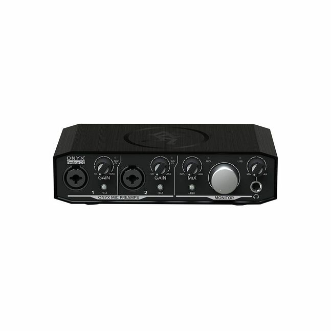 Mackie Recording bundle with Onyx Producer interface, EM89D dynamic mic, EM91C condenser mic and MC-100 headphones