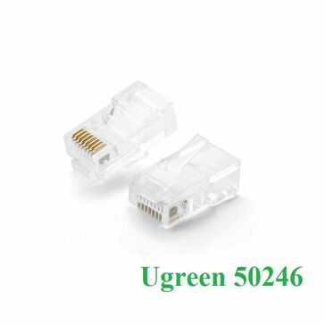 UGREEN RJ45 Network Connector for UTP Cat5, Cat5e 100pcs /50246/