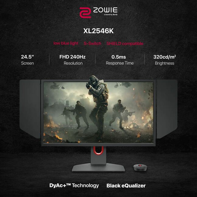 ZOWIE XL2546K 240Hz DyAc⁺ 24.5 inch e-Sports Monitor