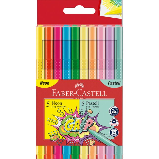 Grip Colour Marker neon + pastel set/10