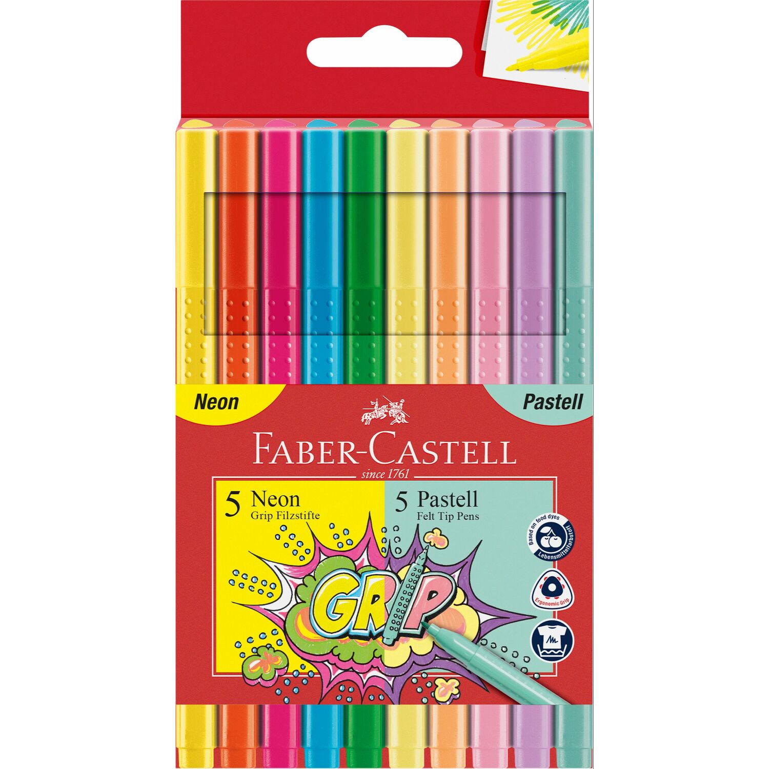 Grip Colour Marker neon + pastel set/10