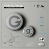 Gatsby G  бөөрөнхий вакс  саарал мат 80г