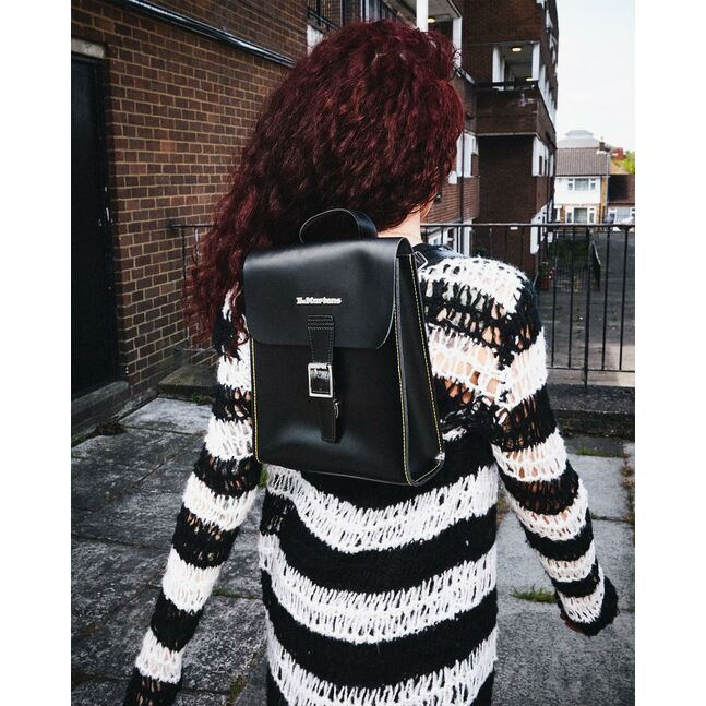 BACKPACKS MINI LEATHER BACKPACK BLACK KIEV