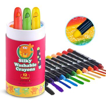 Silky Washable Crayon -Baby Roo 12 Colors 