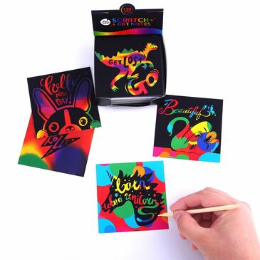 Scratch Art Notes Set-Rainbow