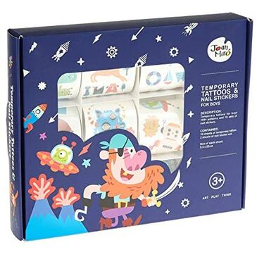 Temporary Tattoos & Nail Stickers - Blue