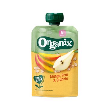 ORGANIX OATMEAL MANGO, PEAR & GRANOLA POUCH