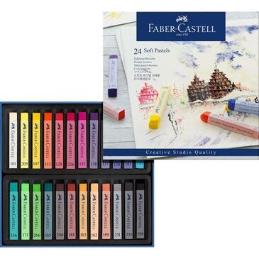 Soft pastels cardboard box of 24