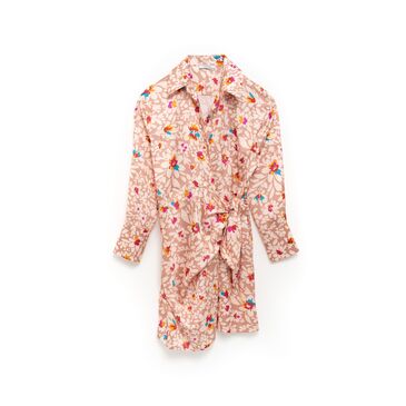 Цэцгэн хээтэй бүстэй даашинз