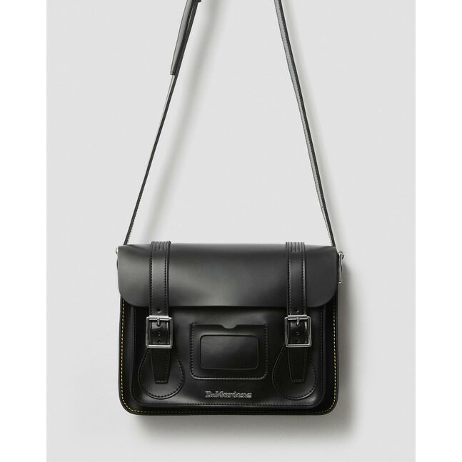 11 LEATHER SATCHEL BLACK+BLACK KIEV & SMOOTH