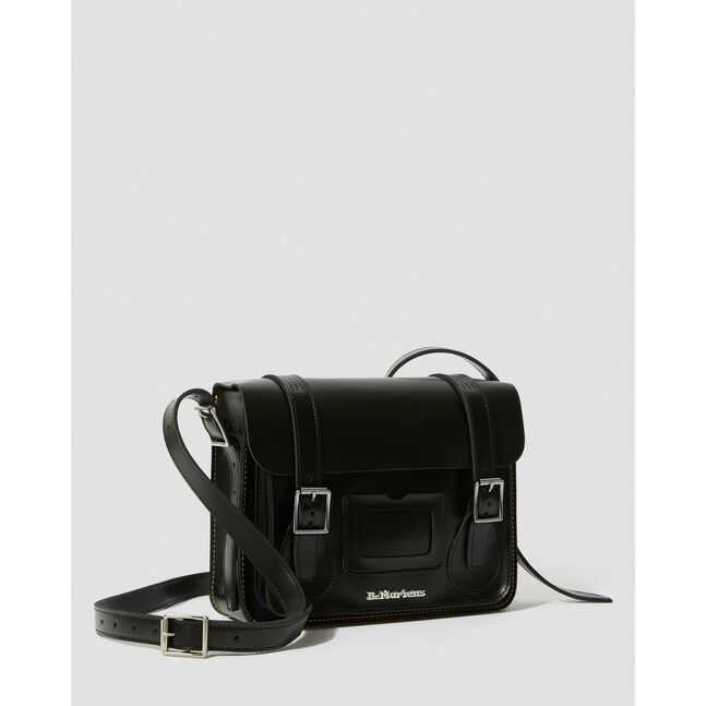 11 LEATHER SATCHEL BLACK+BLACK KIEV & SMOOTH