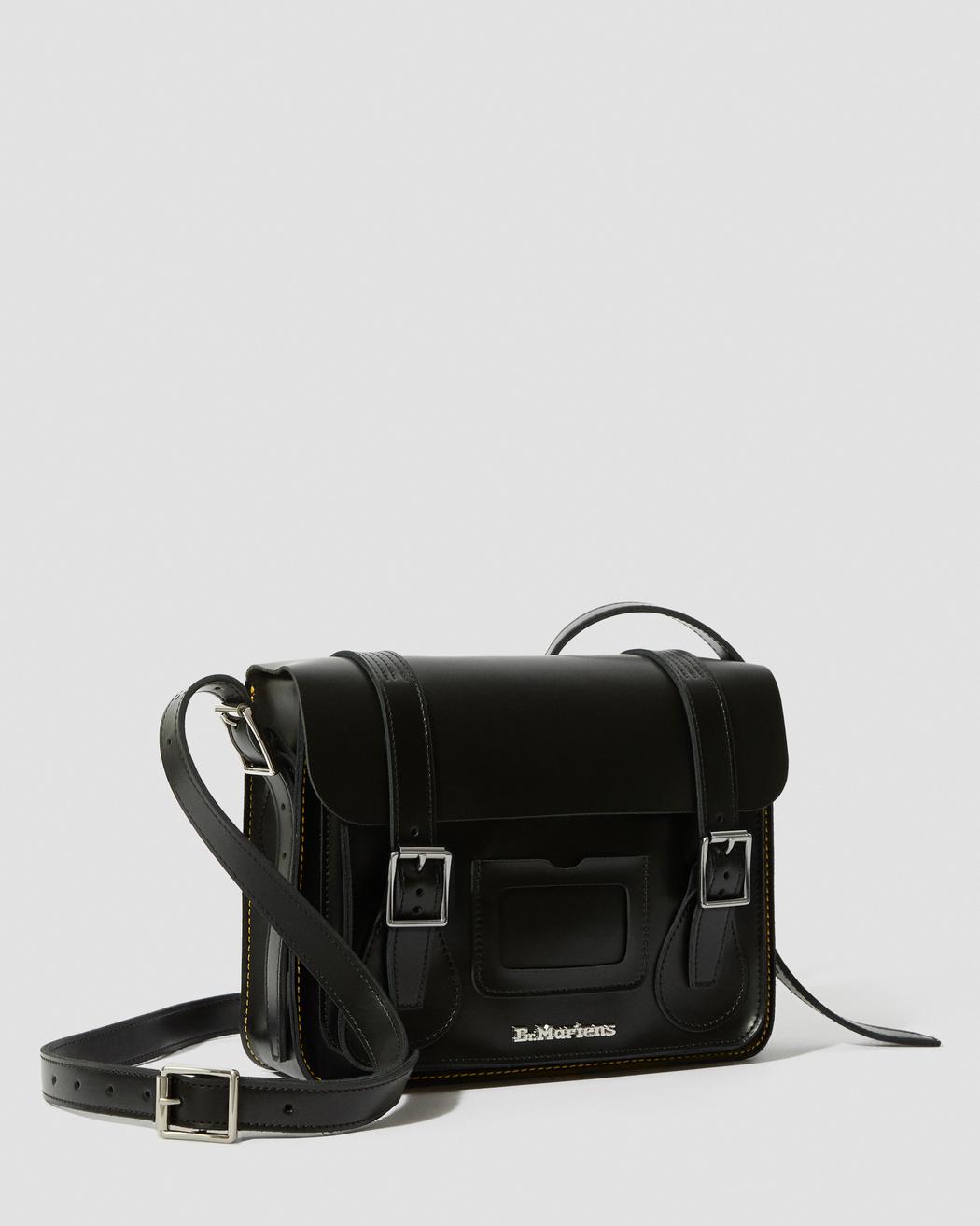 11 LEATHER SATCHEL BLACK+BLACK KIEV & SMOOTH