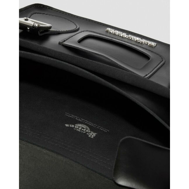 11 LEATHER SATCHEL BLACK+BLACK KIEV & SMOOTH