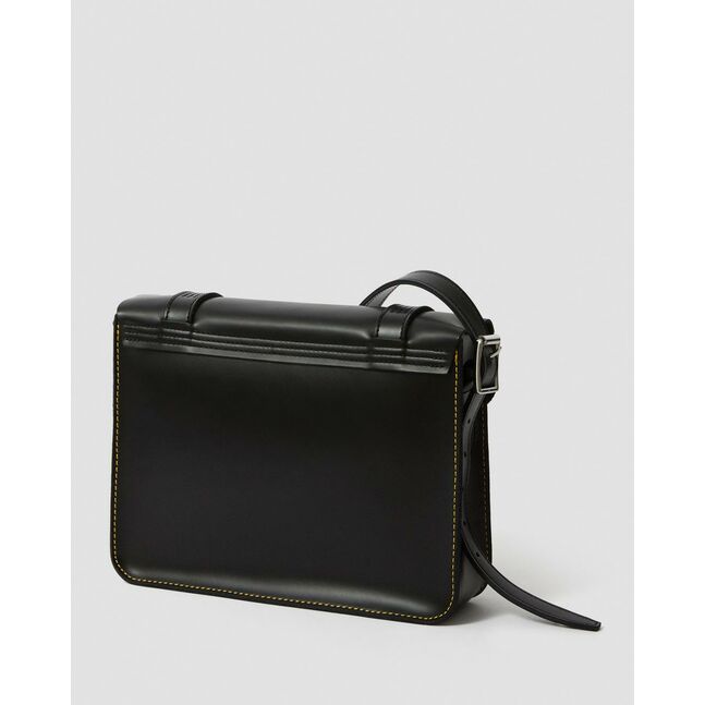 11 LEATHER SATCHEL BLACK+BLACK KIEV & SMOOTH