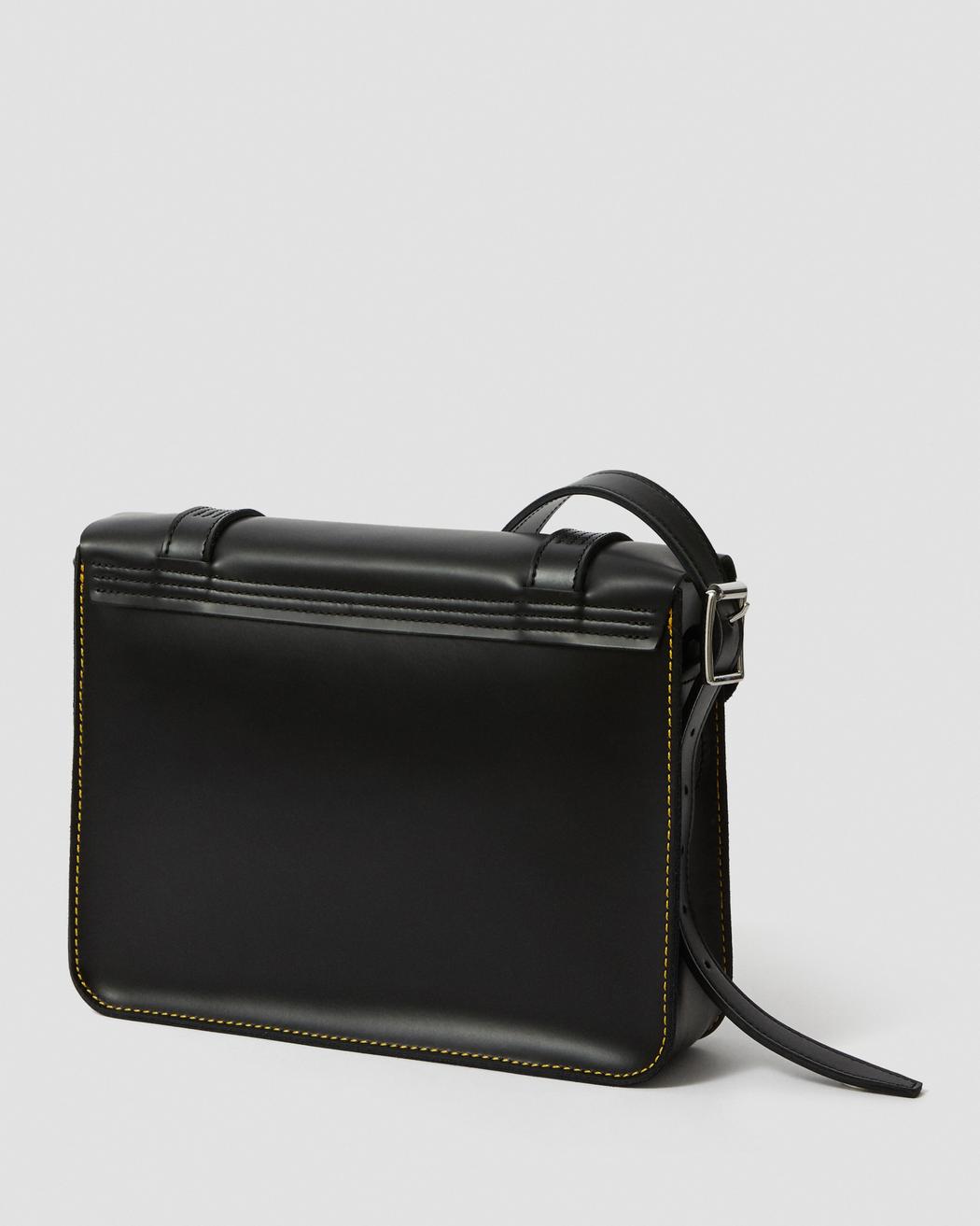 11 LEATHER SATCHEL BLACK+BLACK KIEV & SMOOTH