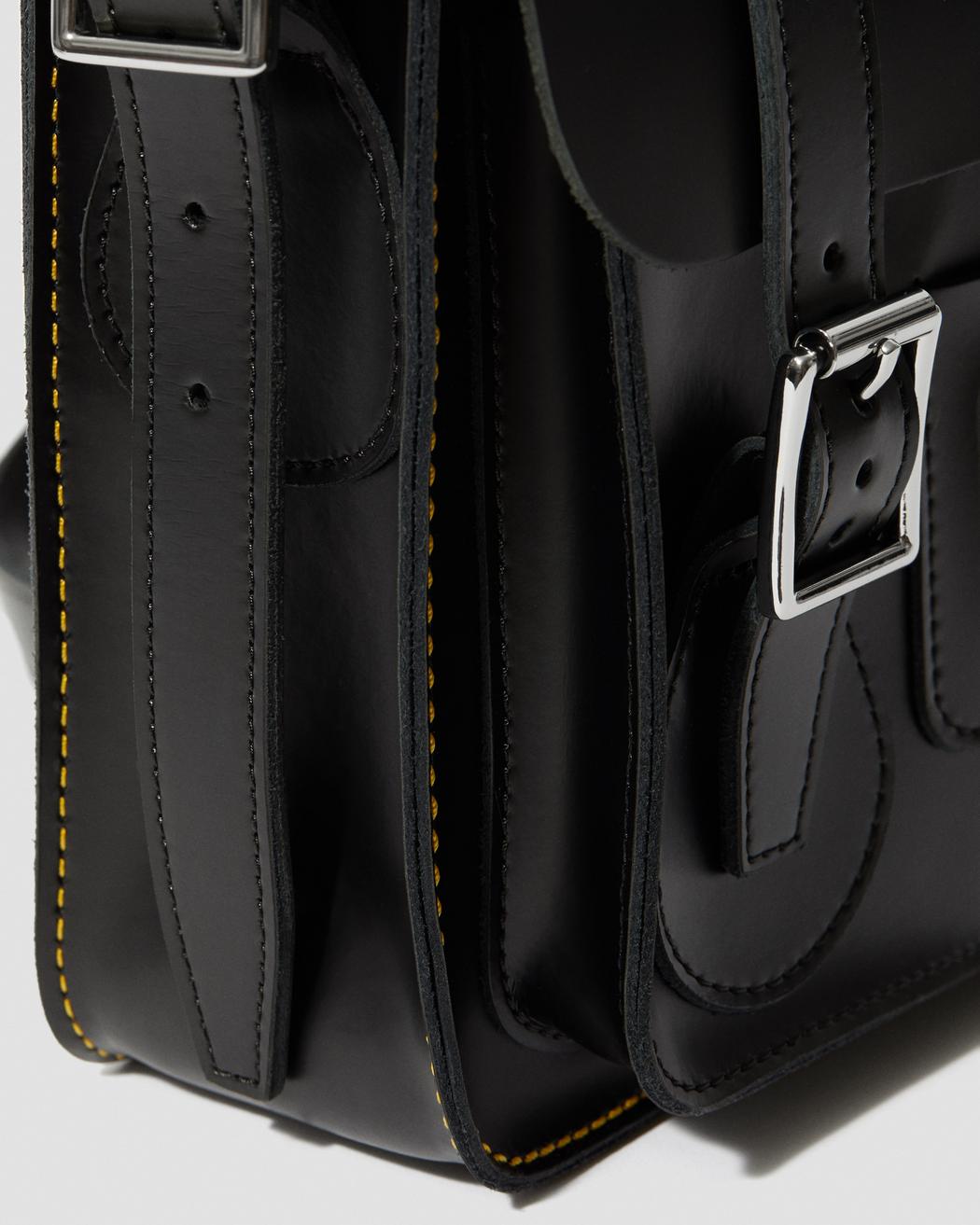 11 LEATHER SATCHEL BLACK+BLACK KIEV & SMOOTH