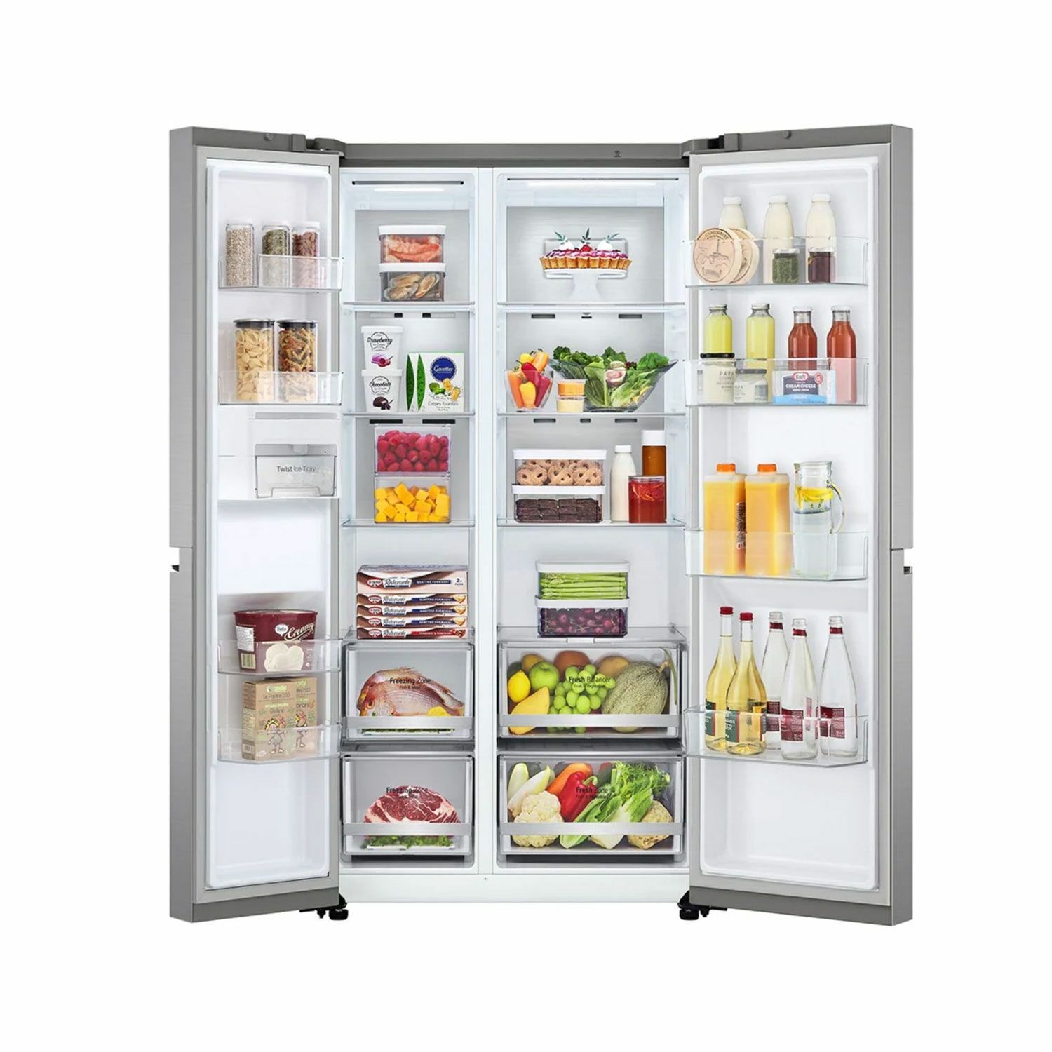 LG 647л багтаамжтай 2 хаалгатай хөргөгч DoorCooling+ Smart Inverter Motor GC-B257SMZV