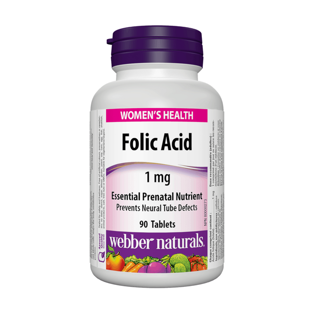 Фолийн хүчил 1мг №90 Webber Naturals