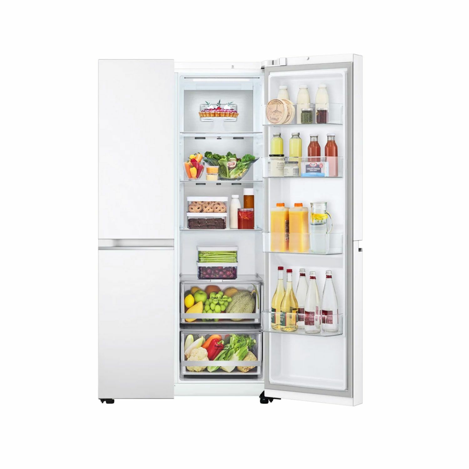 LG 647л багтаамжтай 2 хаалгатай хөргөгч DoorCooling+ Smart Inverter Motor, Sanitary Filter, Metal Fresh, Fresh Balancer GC-B257SQZV