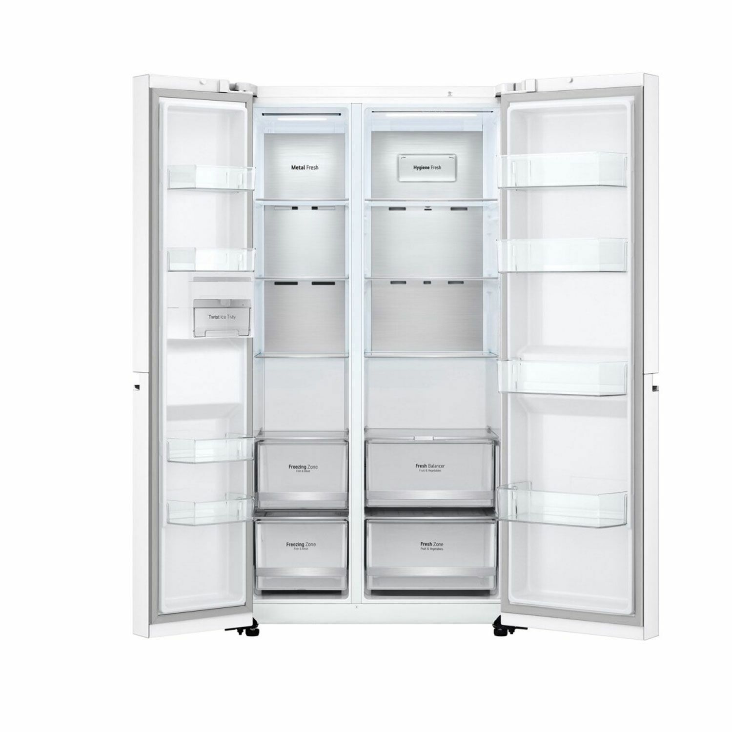 LG 647л багтаамжтай 2 хаалгатай хөргөгч DoorCooling+ Smart Inverter Motor, Sanitary Filter, Metal Fresh, Fresh Balancer GC-B257SQZV
