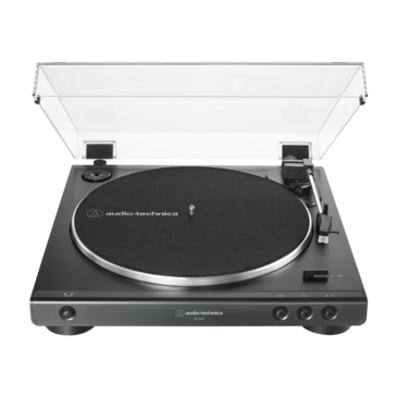 Audio-Technica AT-LP60XBT (BK) Fully Automatic Wireless Belt-Drive Turntable, Black