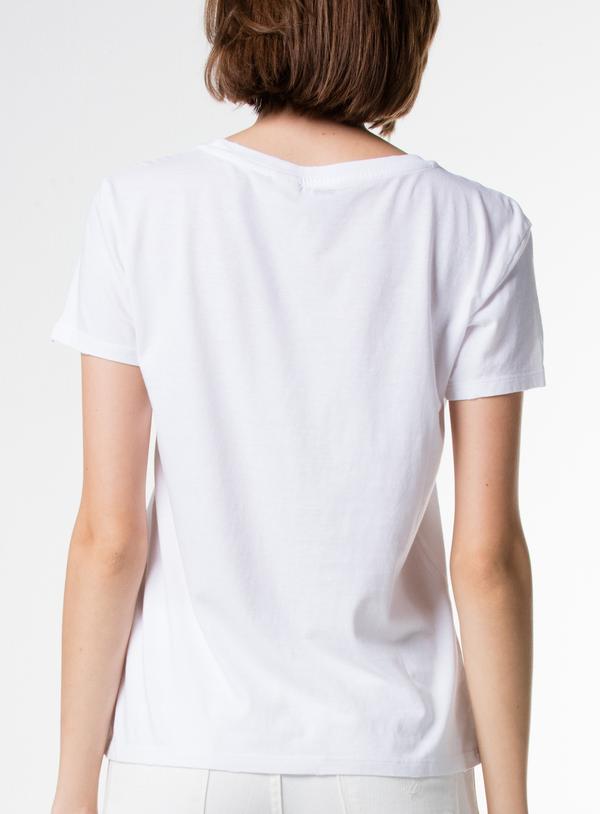 THE PERFECT TEE LARGE BATWING WHITE GRA