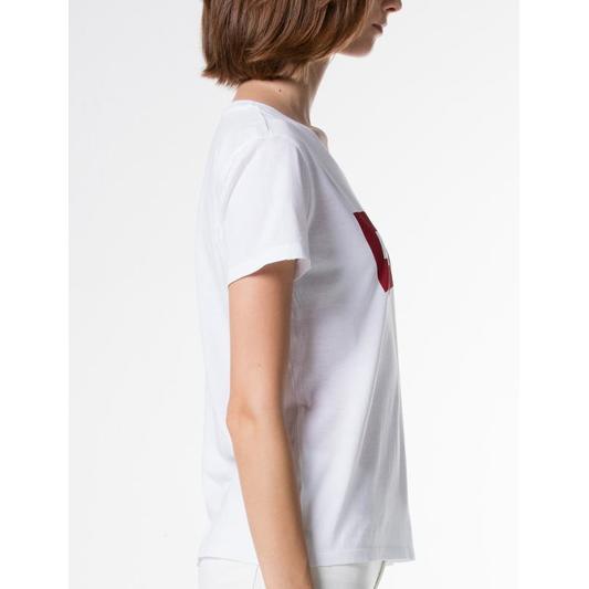 THE PERFECT TEE LARGE BATWING WHITE GRA