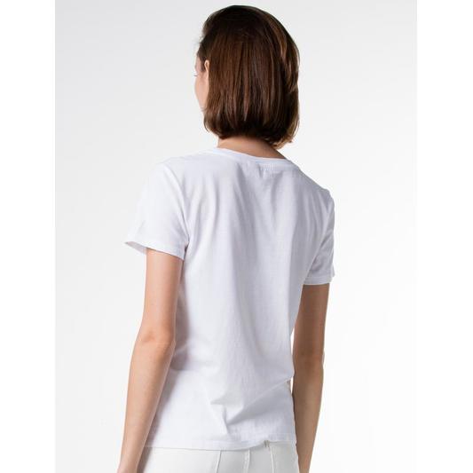 THE PERFECT TEE LARGE BATWING WHITE GRA