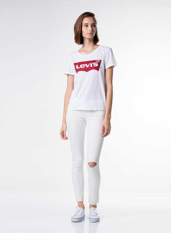 THE PERFECT TEE LARGE BATWING WHITE GRA