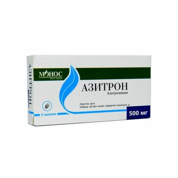Азитрон 500мг №6