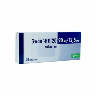 Энап HL 20мг+12.5мг №20