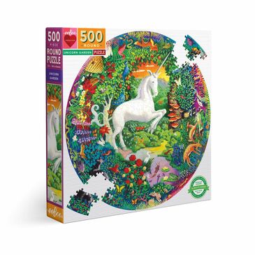 Unicorn Garden 500 pc Rnd Pzl
