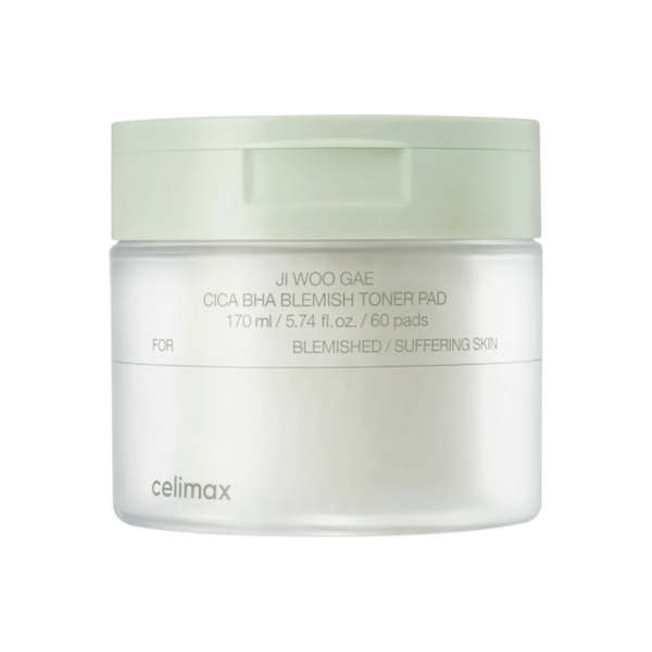 CELIMAX Ji Woo Gae Cica BHA Blemish Toner Pad