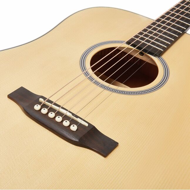 SX SD-304G Dreadnought Natural | Acoustic Guitar