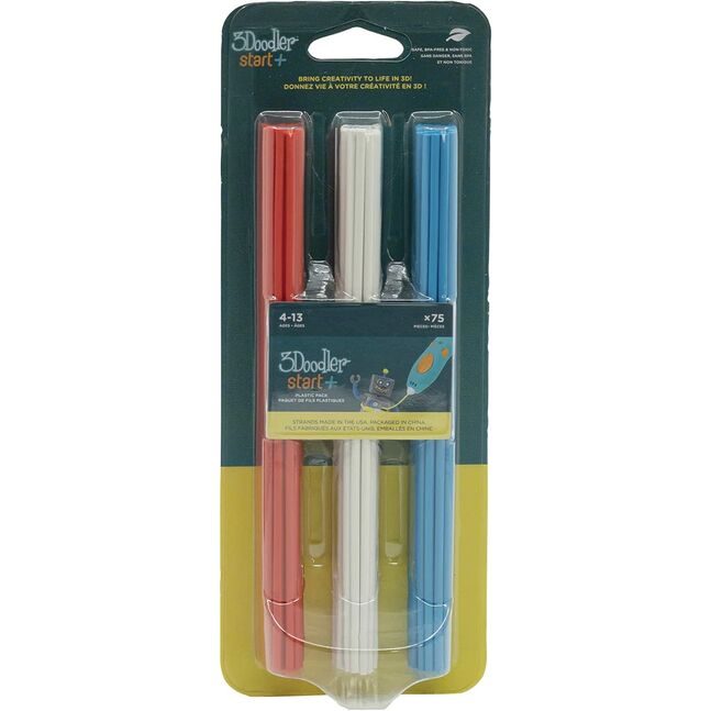 3DS-ECO-MIX1-75 Red / White / Blue Mixed Pack - 75 blister