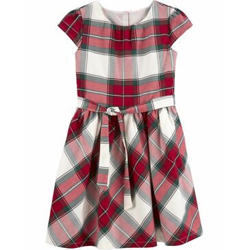 Holiday Collection F22 red green plaid dres