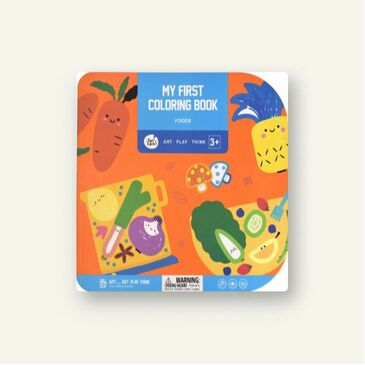 my first coloring book: foods