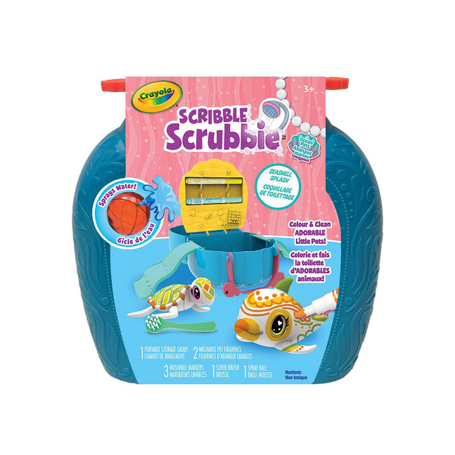 74-7426 SCRIBBLE SCRUBBIE OCEAN PETS SET,6PK