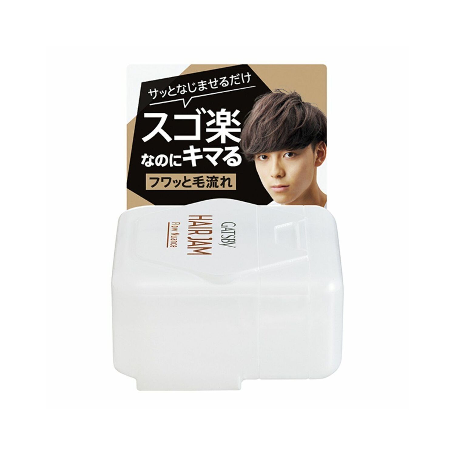 Gatsby Hair jam Flow Nuance зөөлөн вакс цагаан мини 30мл