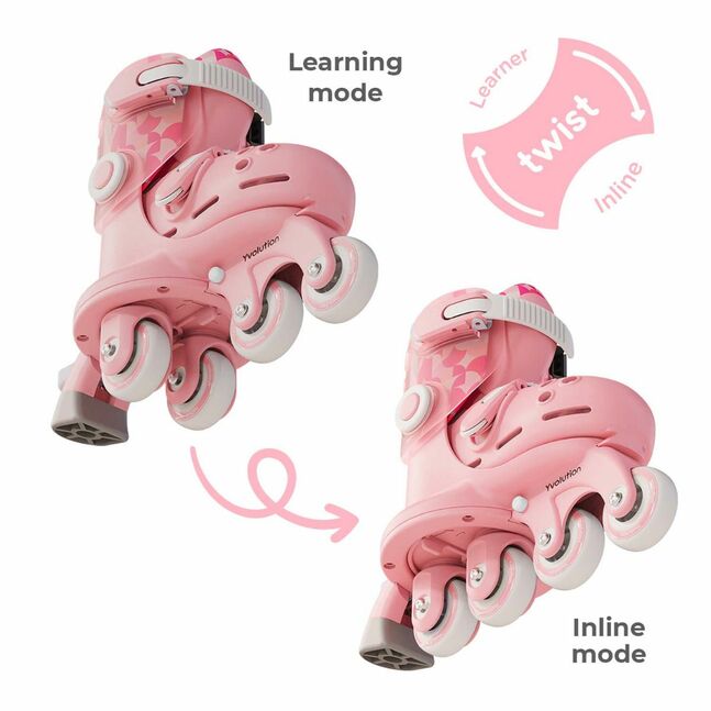 Yvolution - Twista Skates Pink