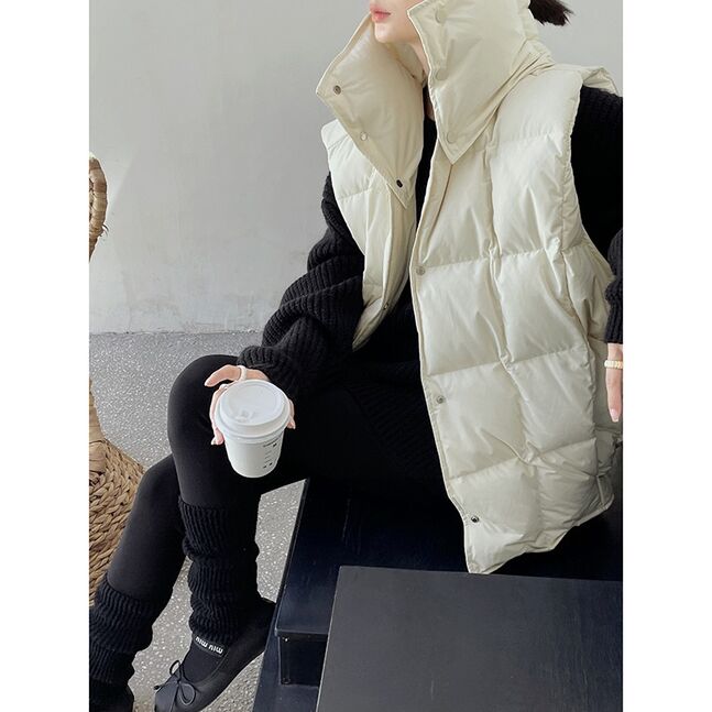 Puffer Vest White